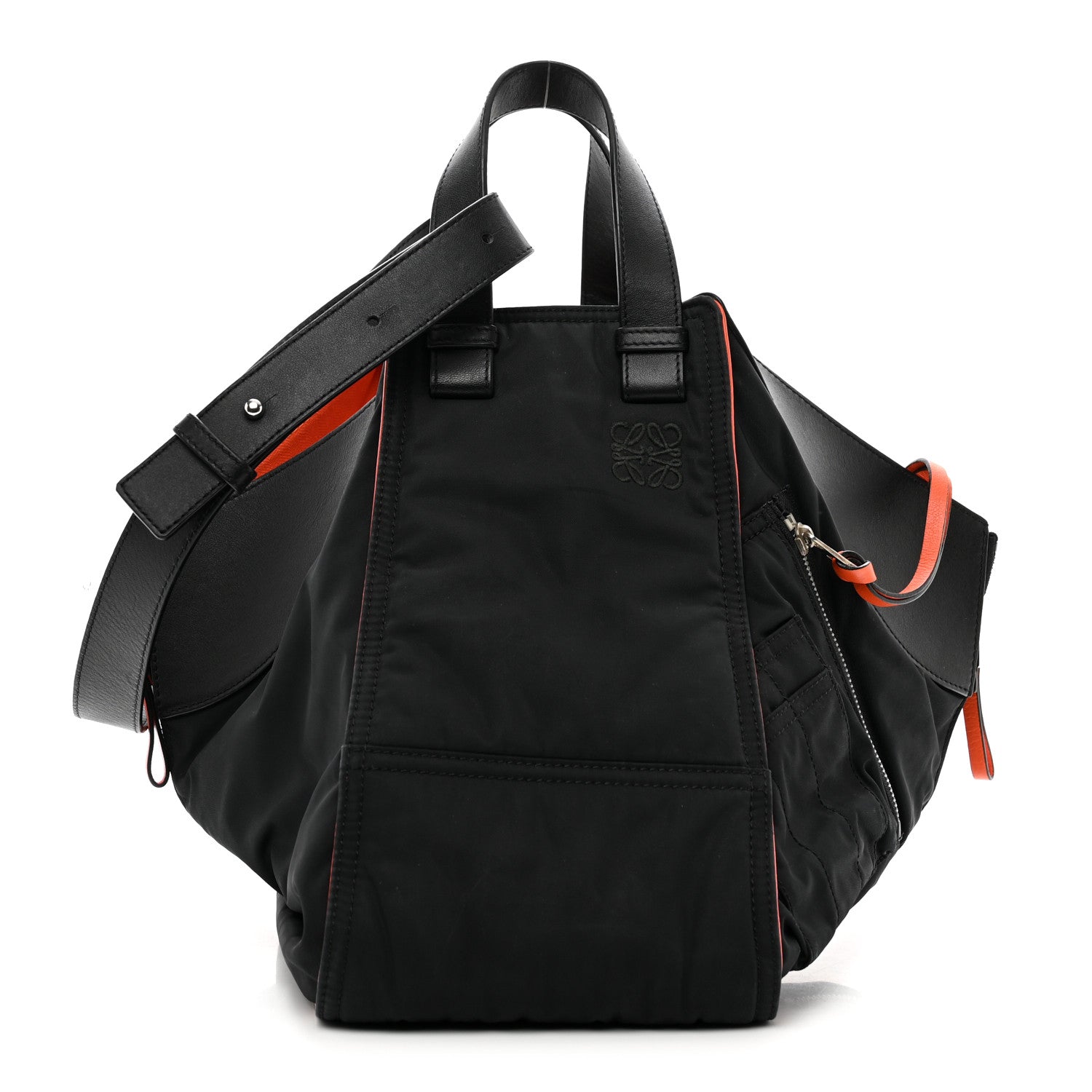 Loewe Nylon Medium Hammock Shoulder Bag Black 1 of 10