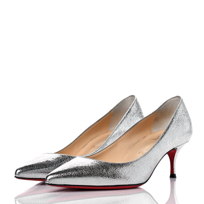 Christian Louboutin Specchio Vintage So Kate 55 Pumps 36.5 Silver 3 of 8
