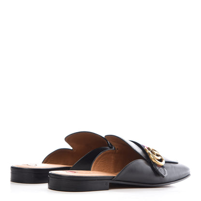 Gucci Calfskin Web Womens Peyton GG Slippers 40 Black 4 of 16