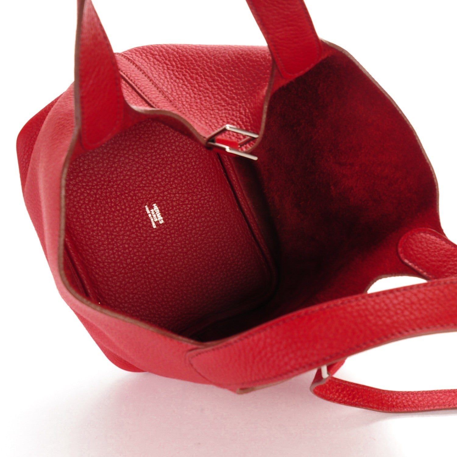 Hermes Taurillon Clemence Picotin Lock 18 PM Rouge Garance 5 of 7