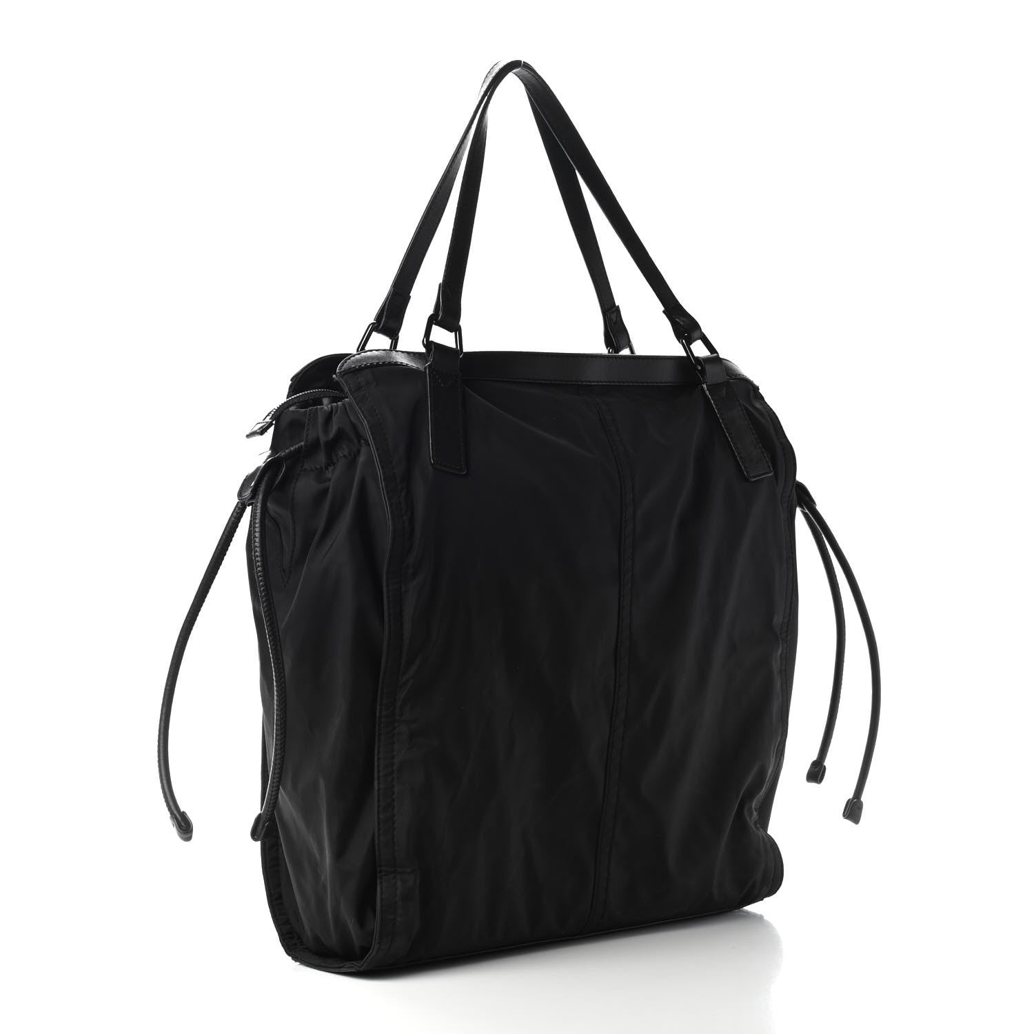 Burberry Nylon Check Buckleigh Packable Tote Black 2 of 10