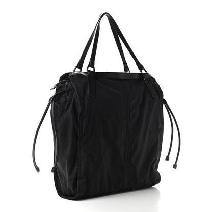 Burberry Nylon Check Buckleigh Packable Tote Black 2 of 10
