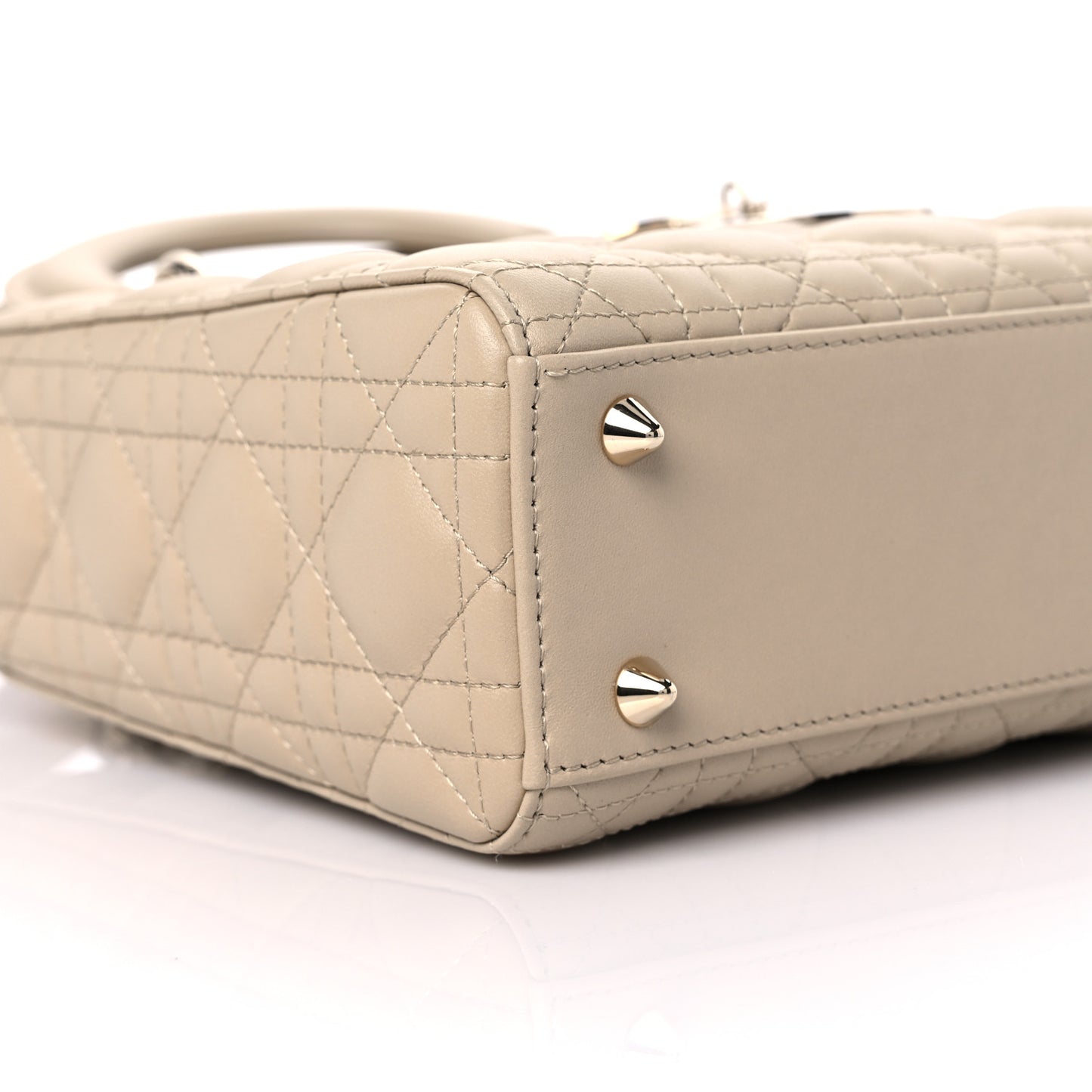 Lambskin Cannage Small My ABC Lady Dior Beige