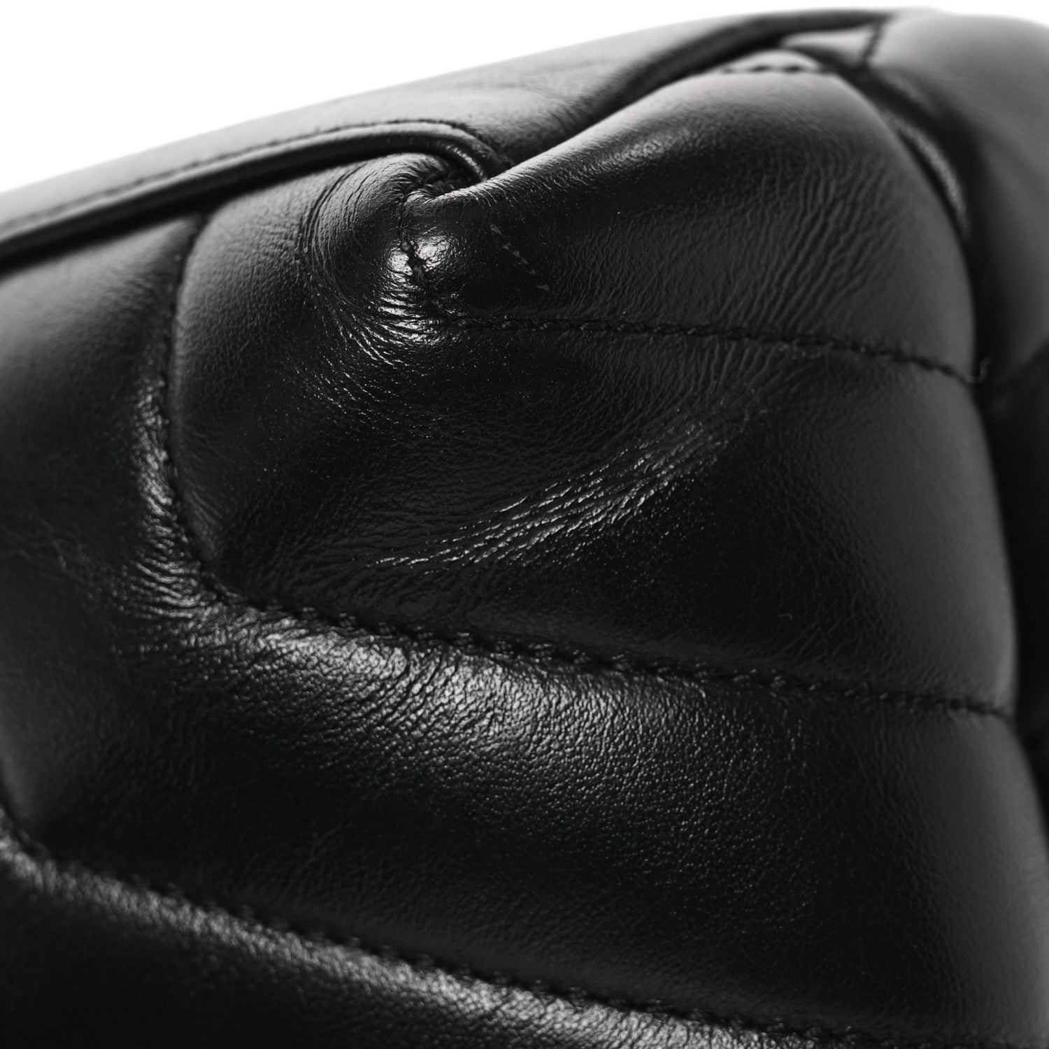 Saint Laurent Calfskin Y Quilted Monogram Small Loulou Chain Satchel Black 14 of 17