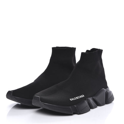 Balenciaga Neoprene Knit Womens Speed Sneakers 40 Black 3 of 9