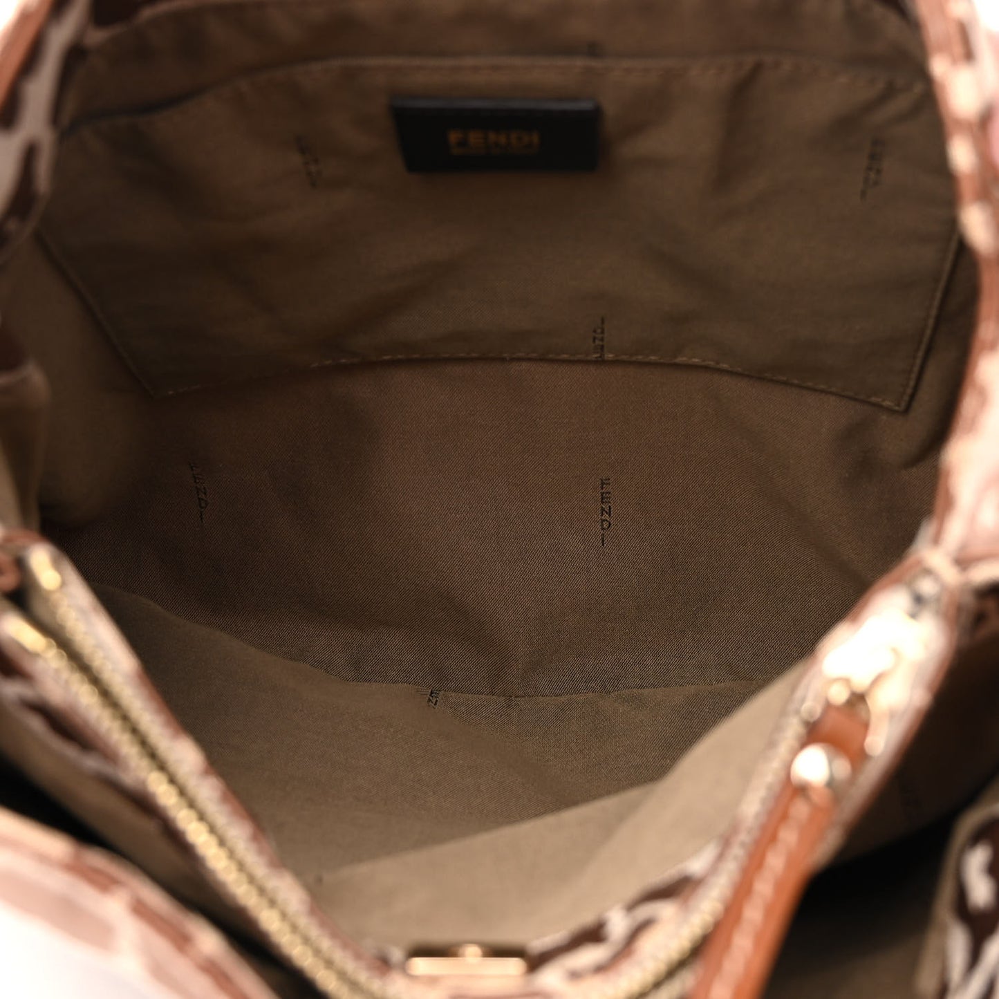 Jacquard Leopard Print Chef Shopping Tote Bag Brown