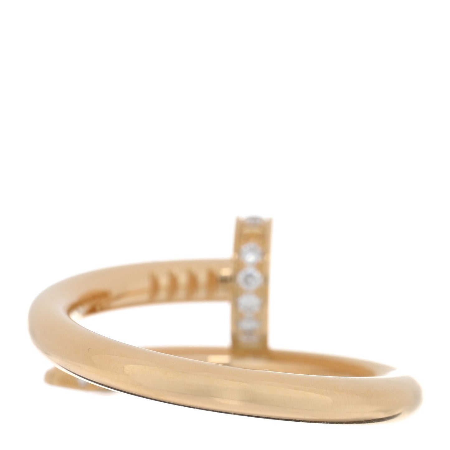 18K Yellow Gold Diamond Juste Un Clou Ring 52 6 52/6
