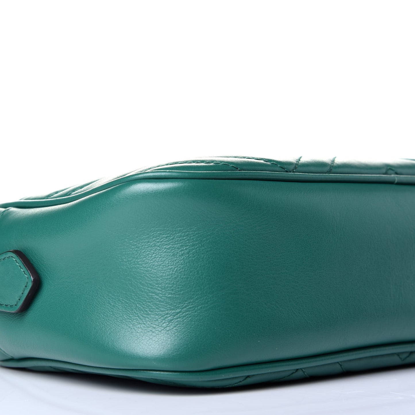Calfskin Matelasse Small GG Marmont Chain Shoulder Bag Emerald Green