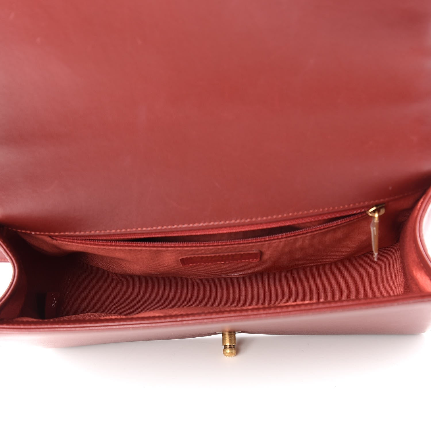 Chanel Lambskin Quilted New Medium Boy Flap Dark Red 5 of 11