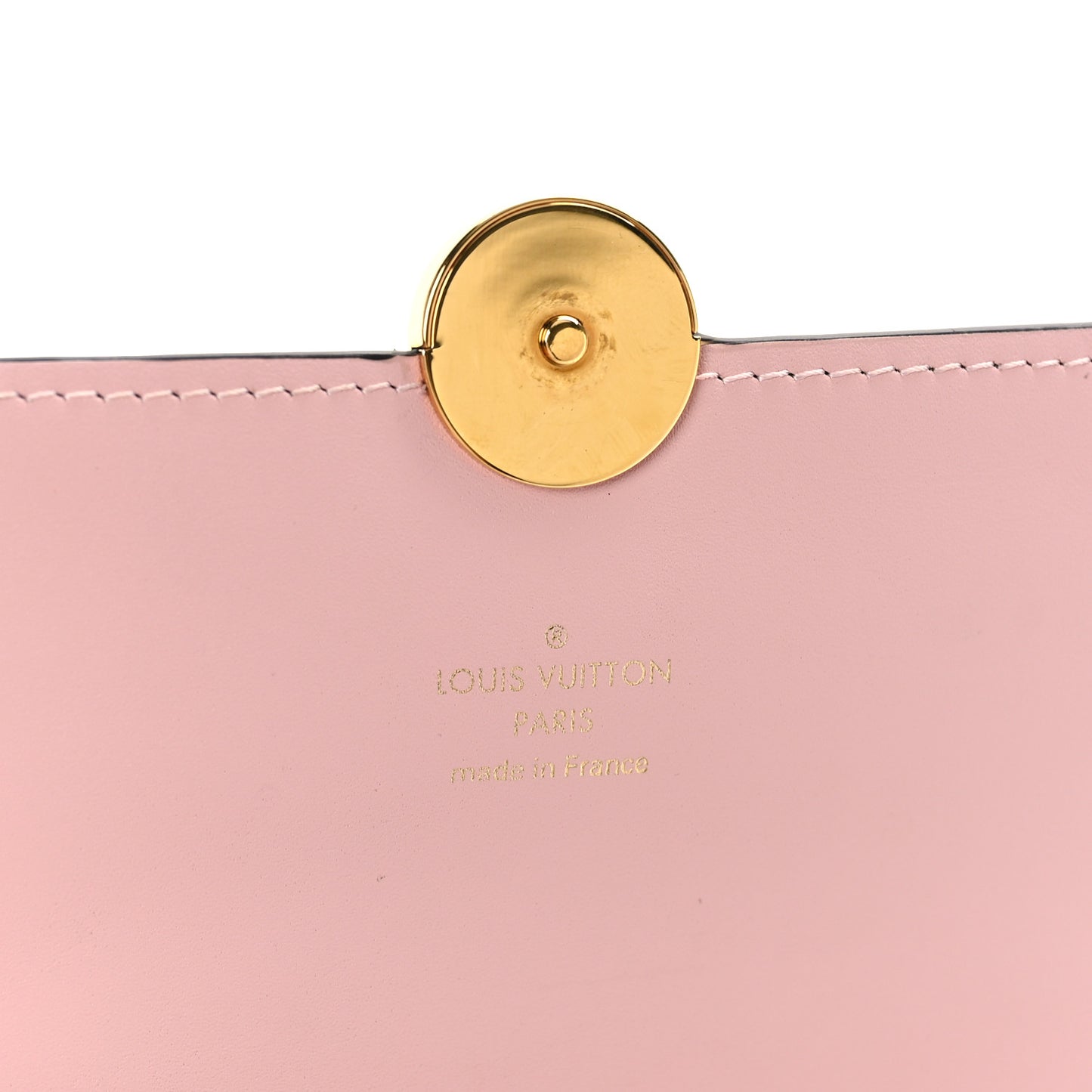 Monogram Flore Chain Wallet Rose Ballerine