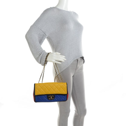 Chanel Lambskin Quilted Medium Graphic Flap Multicolor 2 of 8