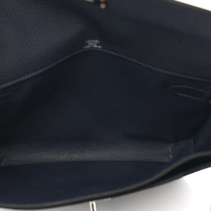 Hermes Togo Kelly Depeches 25 Pouch Bleu Nuit 5 of 8