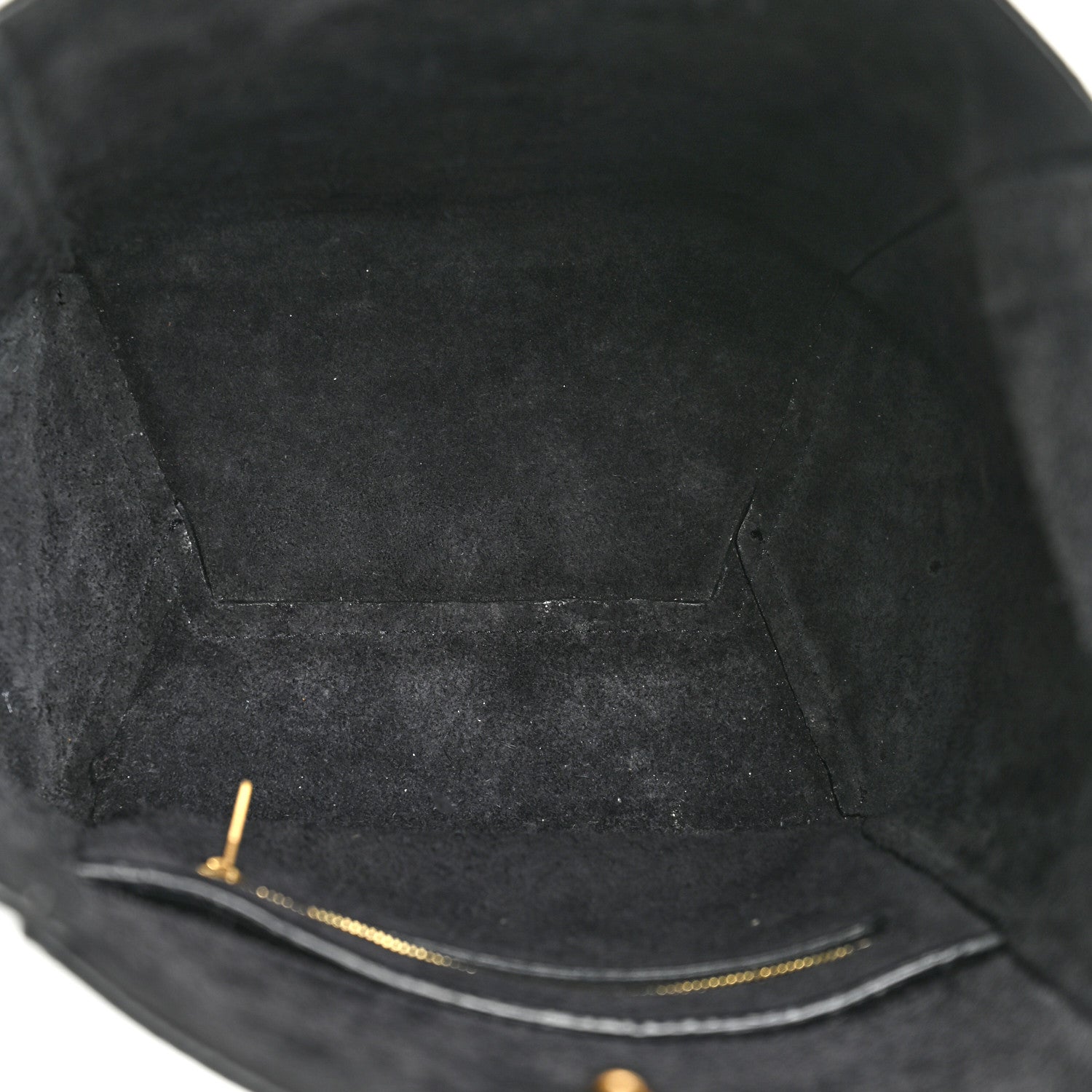 Celine Soft Grained Calfskin Small Sangle Bucket Bag Navy Blue 5 of 11