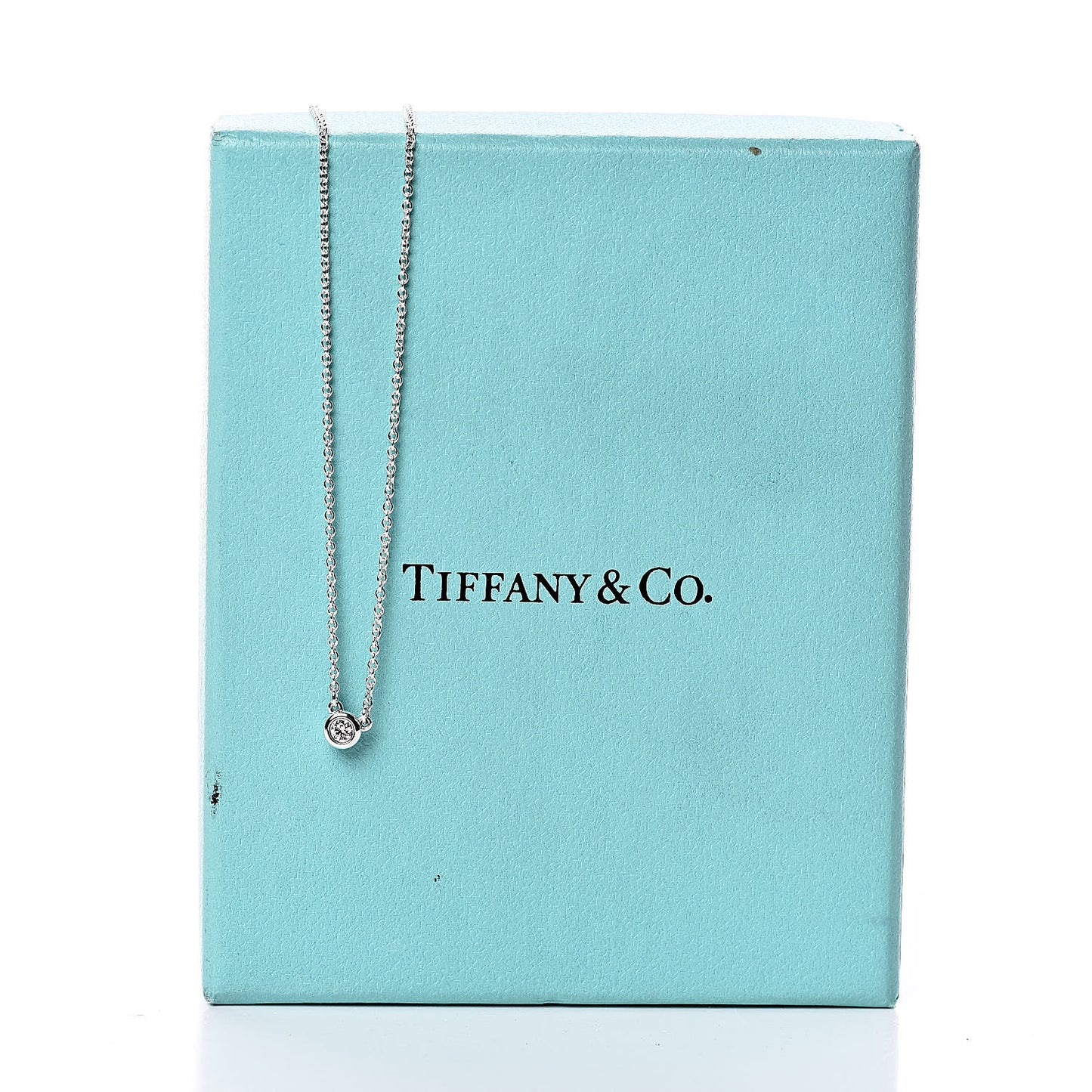 Sterling Silver Diamond .05ct Elsa Peretti Diamonds by the Yard Pendant Necklace