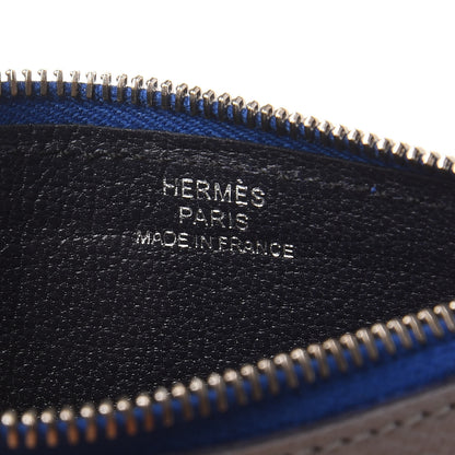Hermes Epsom Vertige Mini Colorblock Card Holder Bleu Royal Bleu Glacier Bleu Indigo 6 of 8