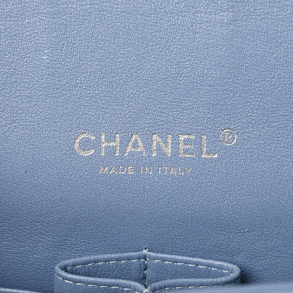Chanel Patent Quilted Maxi Double Flap Blue 6 of 12