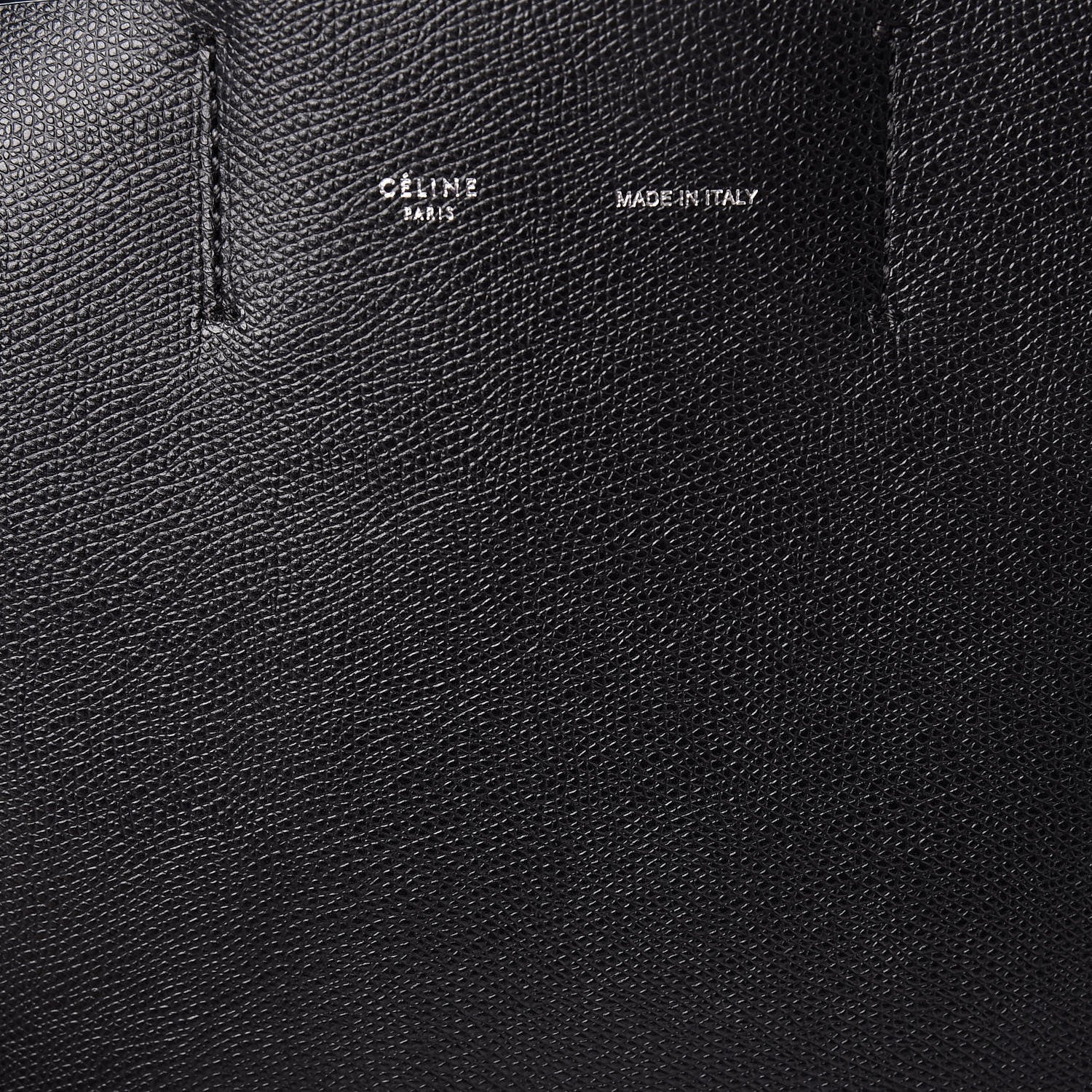 Celine Grained Calfskin Small Vertical Cabas Black 10 of 15