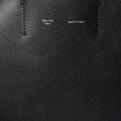 Celine Grained Calfskin Small Vertical Cabas Black 10 of 15