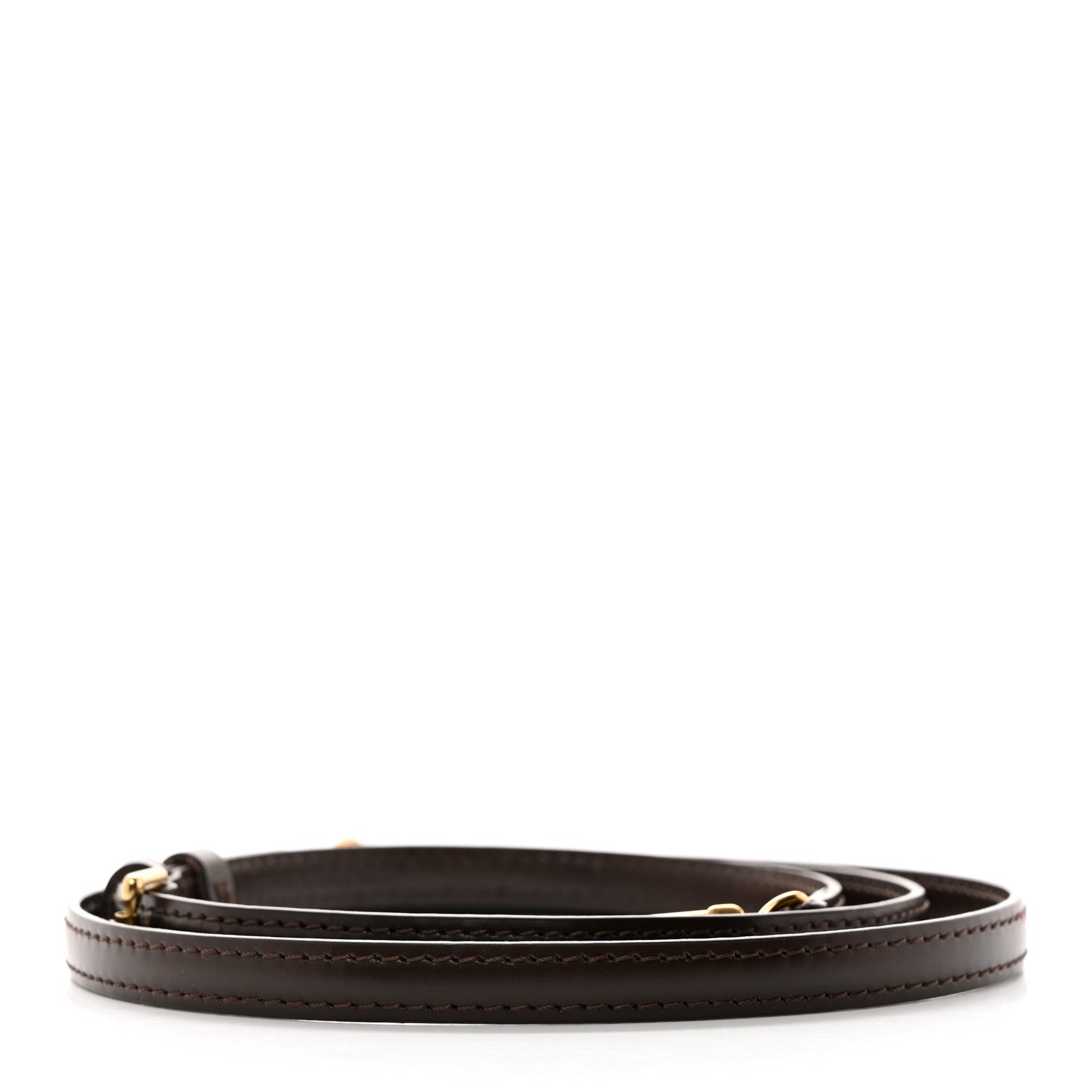 Louis Vuitton Calfskin 16mm Adjustable Shoulder Strap Brown 2 of 5
