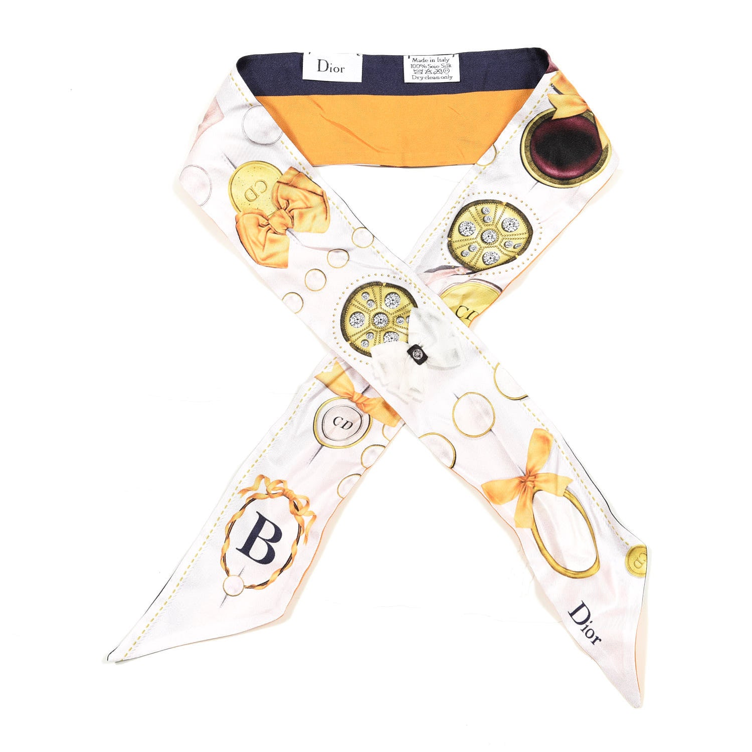 Christian Dior Silk ABCDior B Mitzah Scarf 2 of 5