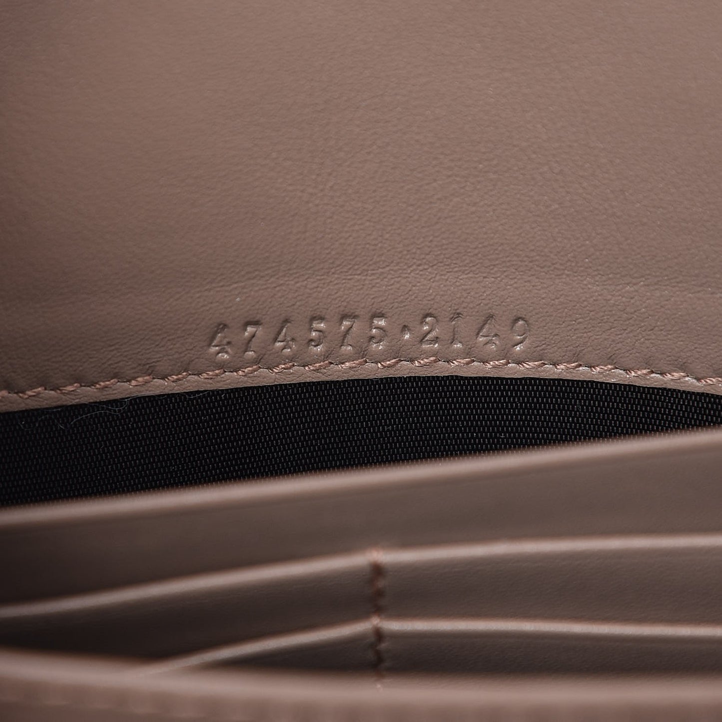 Calfskin Matelasse GG Marmont Chain Wallet Porcelain Rose