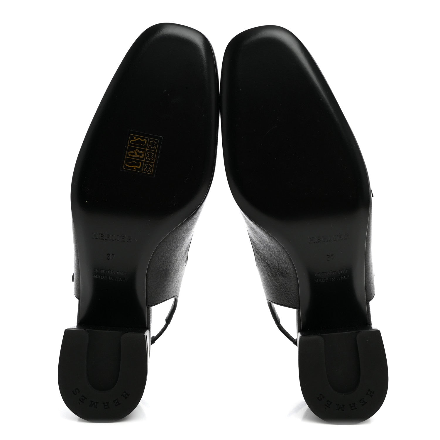 Hermes Goatskin Jackie 50 Pumps 37 Black 5 of 8