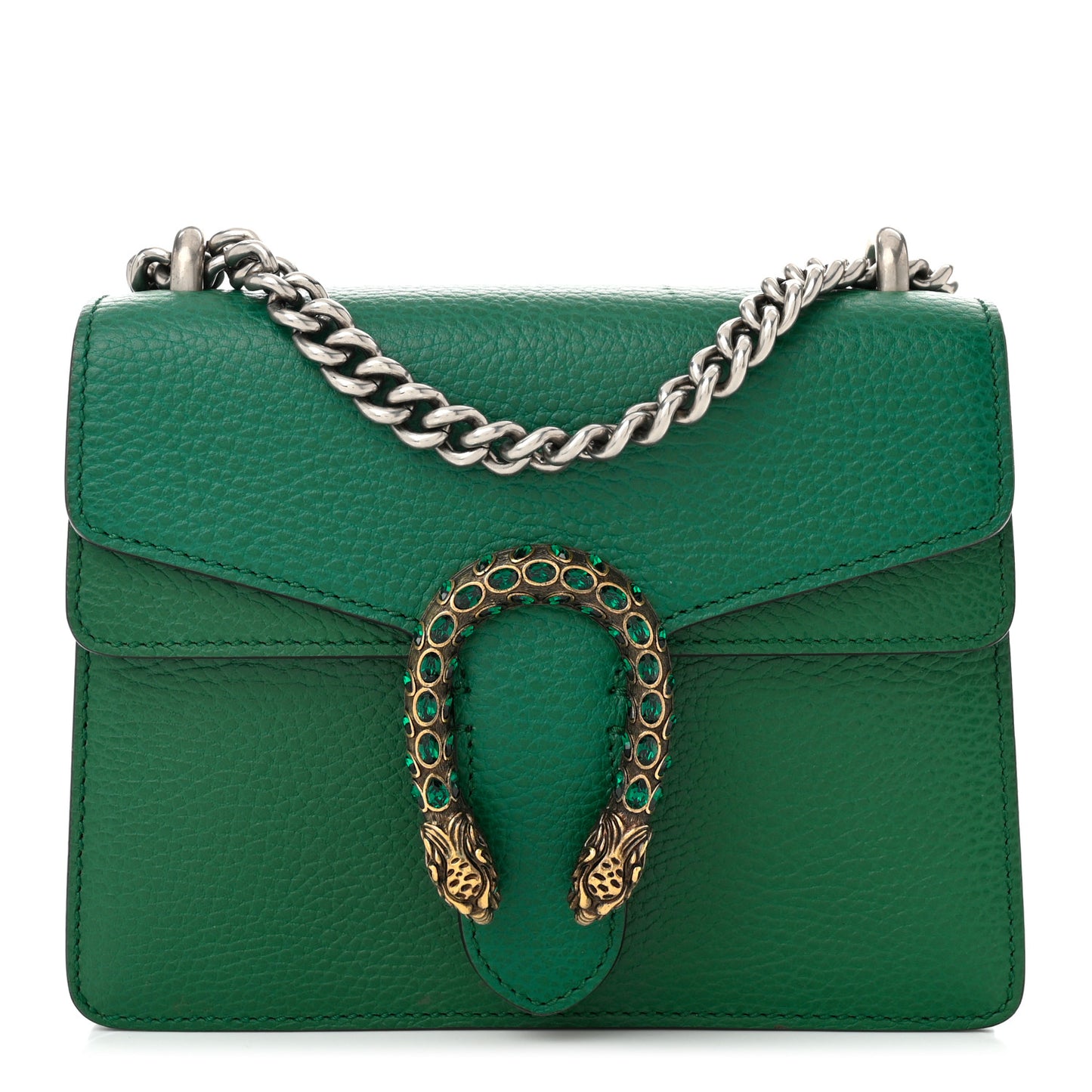 Calfskin Mini Dionysus Shoulder Bag Emerald