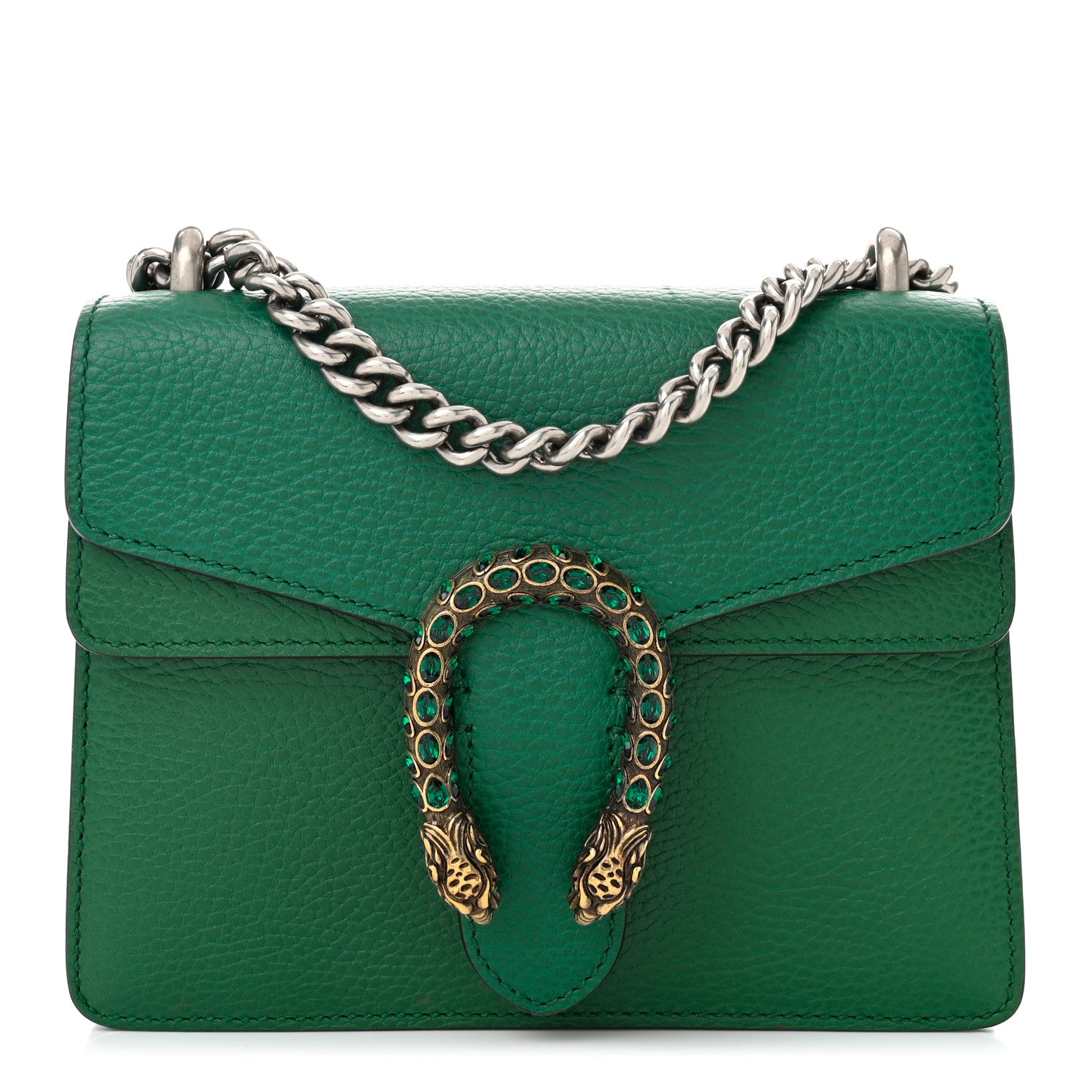 Gucci Calfskin Mini Dionysus Shoulder Bag Emerald 1 of 10