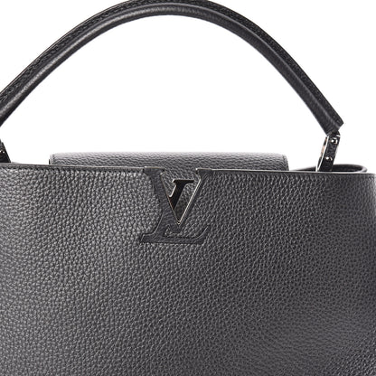 Louis Vuitton Metallic Taurillon Capucines MM Anthracite 7 of 9