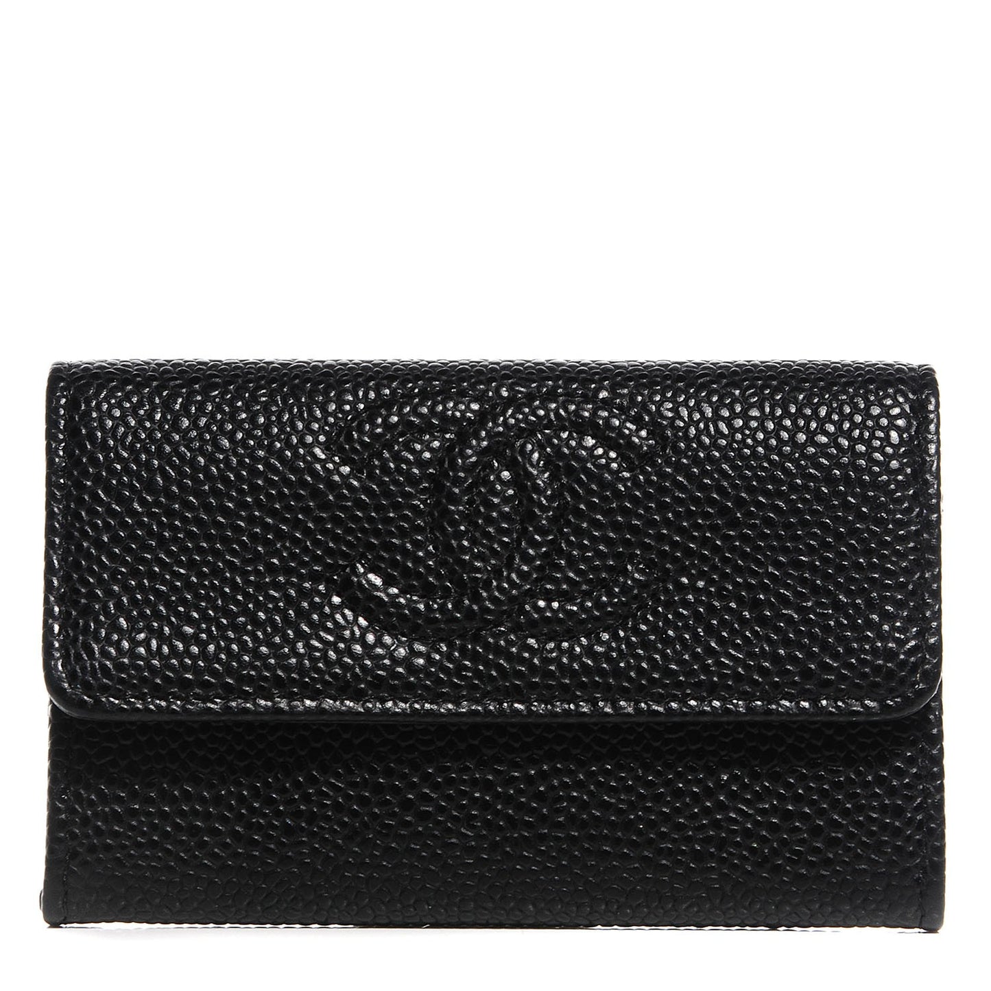 Caviar Timeless CC Flap Card Holder Black