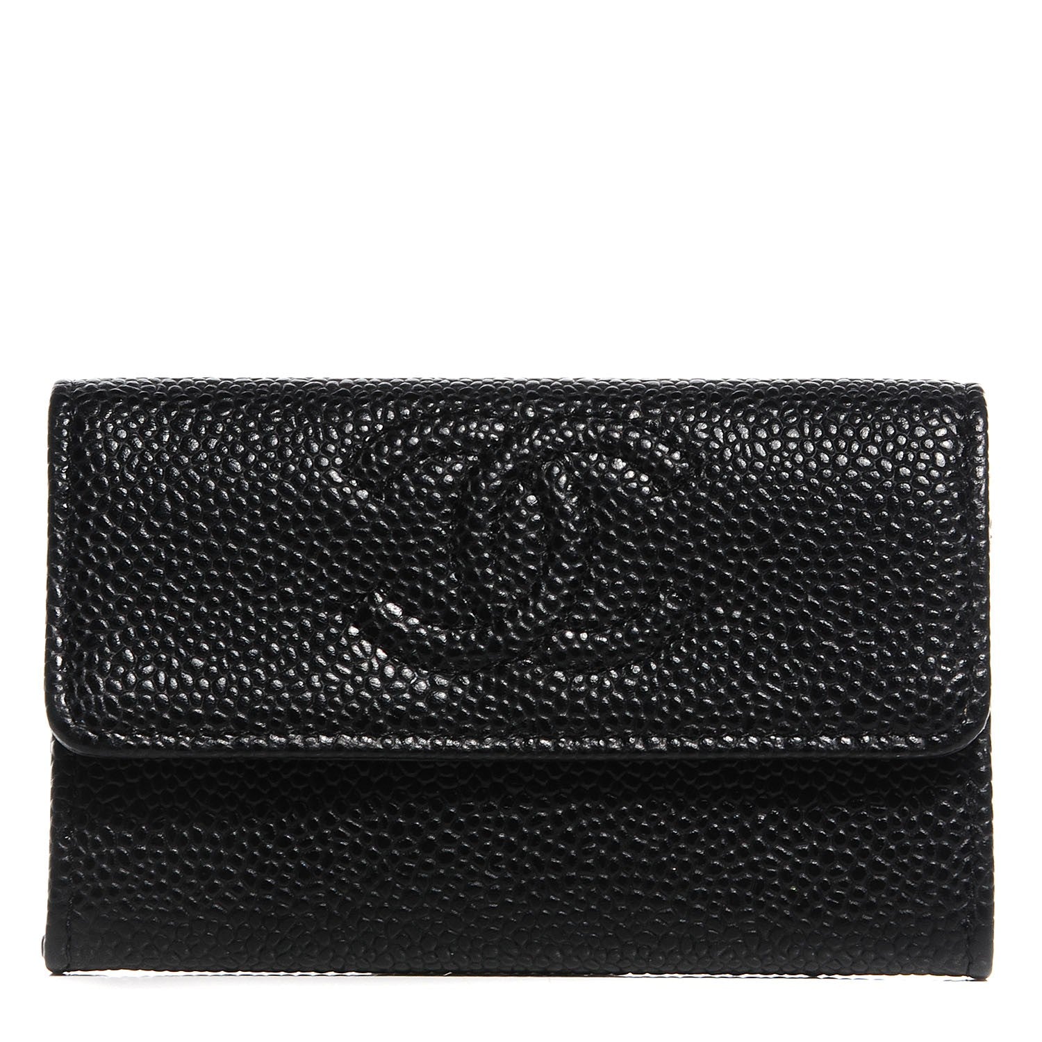 Chanel Caviar Timeless CC Flap Card Holder Black 1 of 9