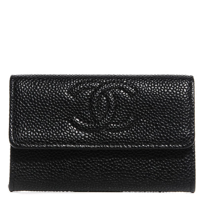 Chanel Caviar Timeless CC Flap Card Holder Black 1 of 9