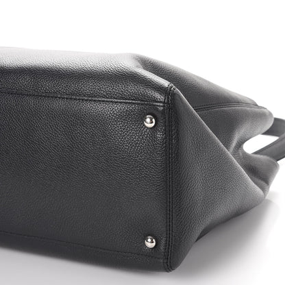 Chanel Calfskin Cerf Executive Shopper Tote Black 11 of 11
