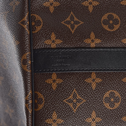 Louis Vuitton Monogram Macassar Keepall Bandouliere 55 6 of 12