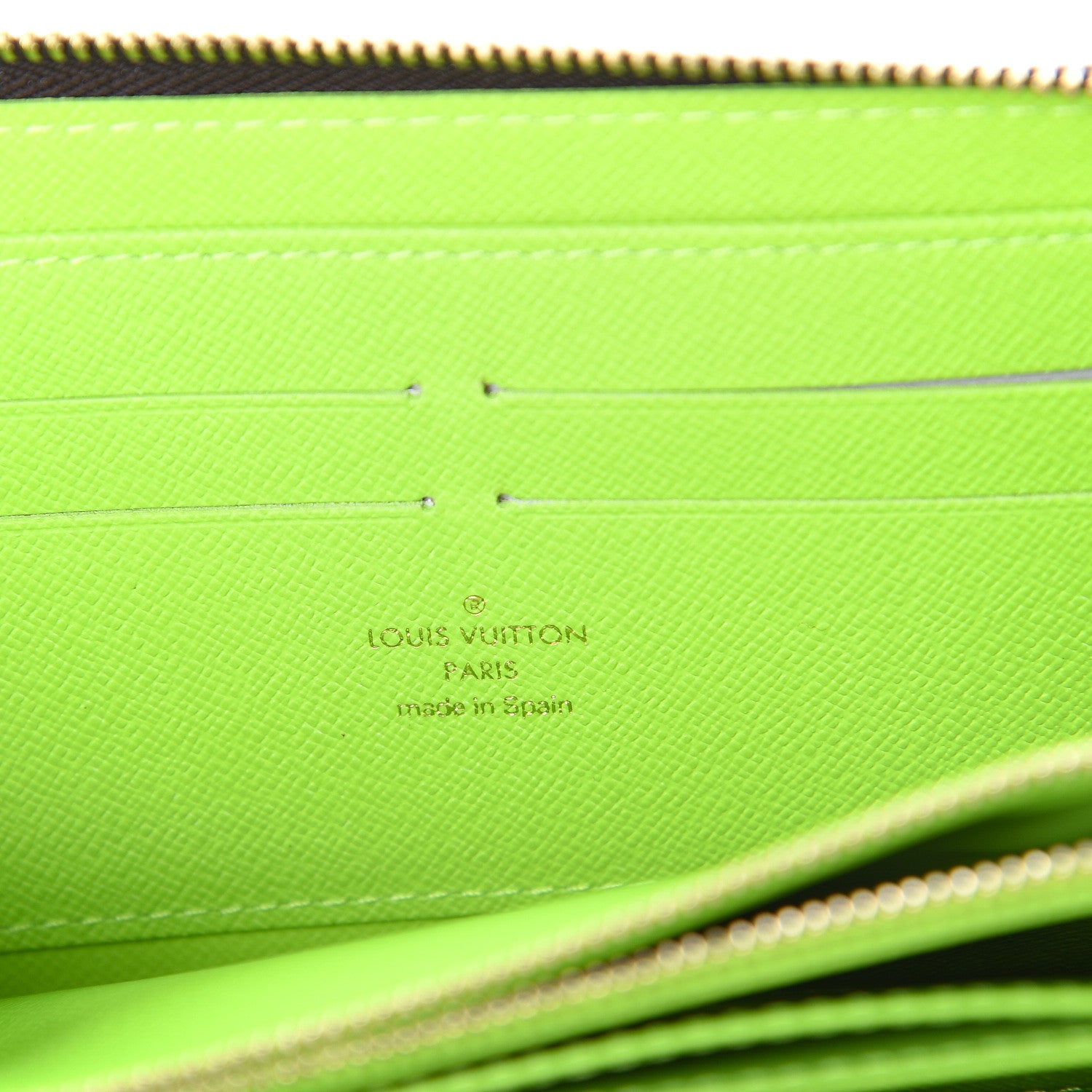 Louis Vuitton Monogram Graffiti Zippy Wallet Green 5 of 5