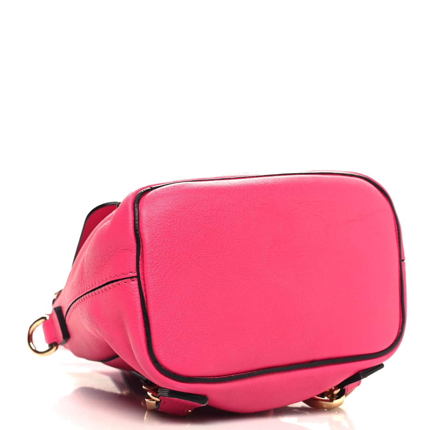 Suede Calfskin Mini Faye Backpack Fuchsia Rose