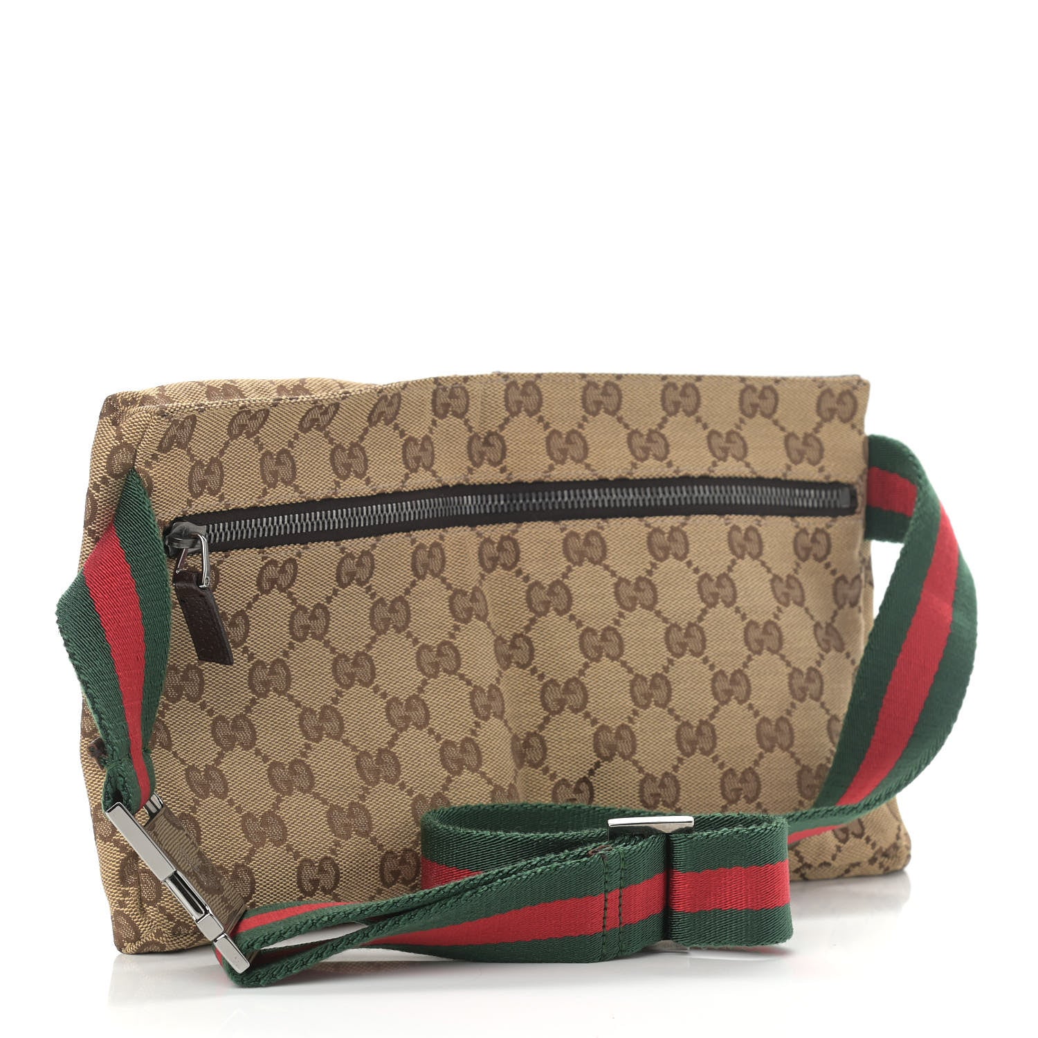 Gucci Monogram Web Belt Bag Dark Brown 3 of 11