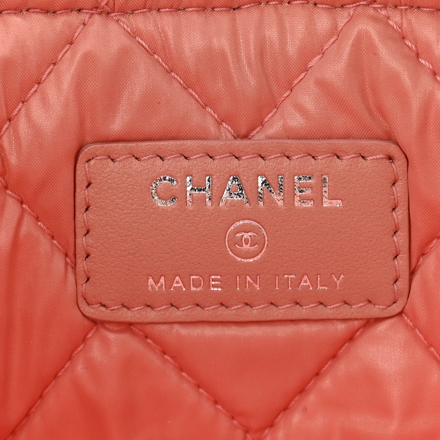 Chanel Canvas Medium Deauville Pouch Pink 6 of 9