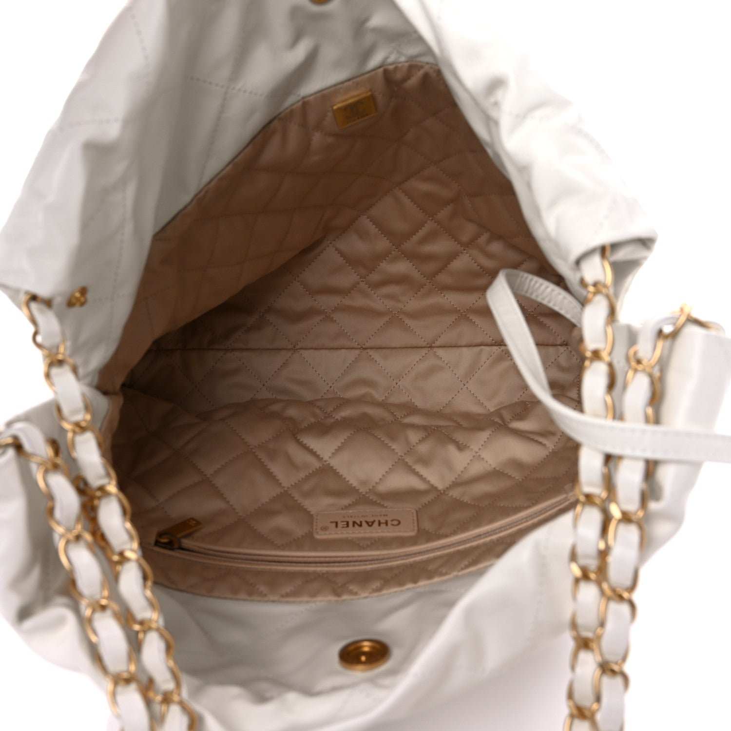 Chanel Calfskin Quilted Small Chanel 22 White 6 of 11