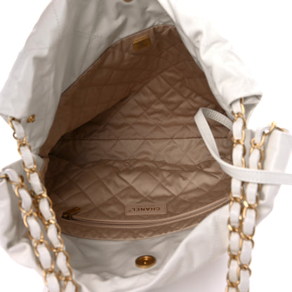 Chanel Calfskin Quilted Small Chanel 22 White 6 of 11
