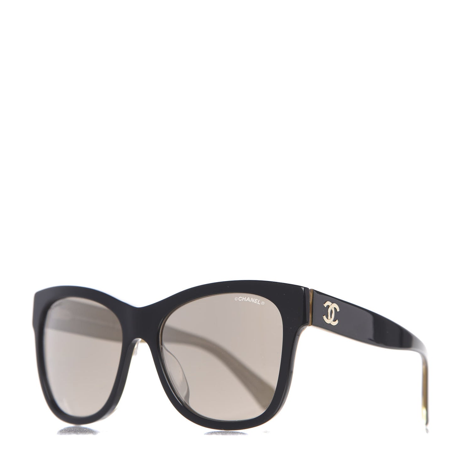 Acetate Square CC Sunglasses 5380 Black