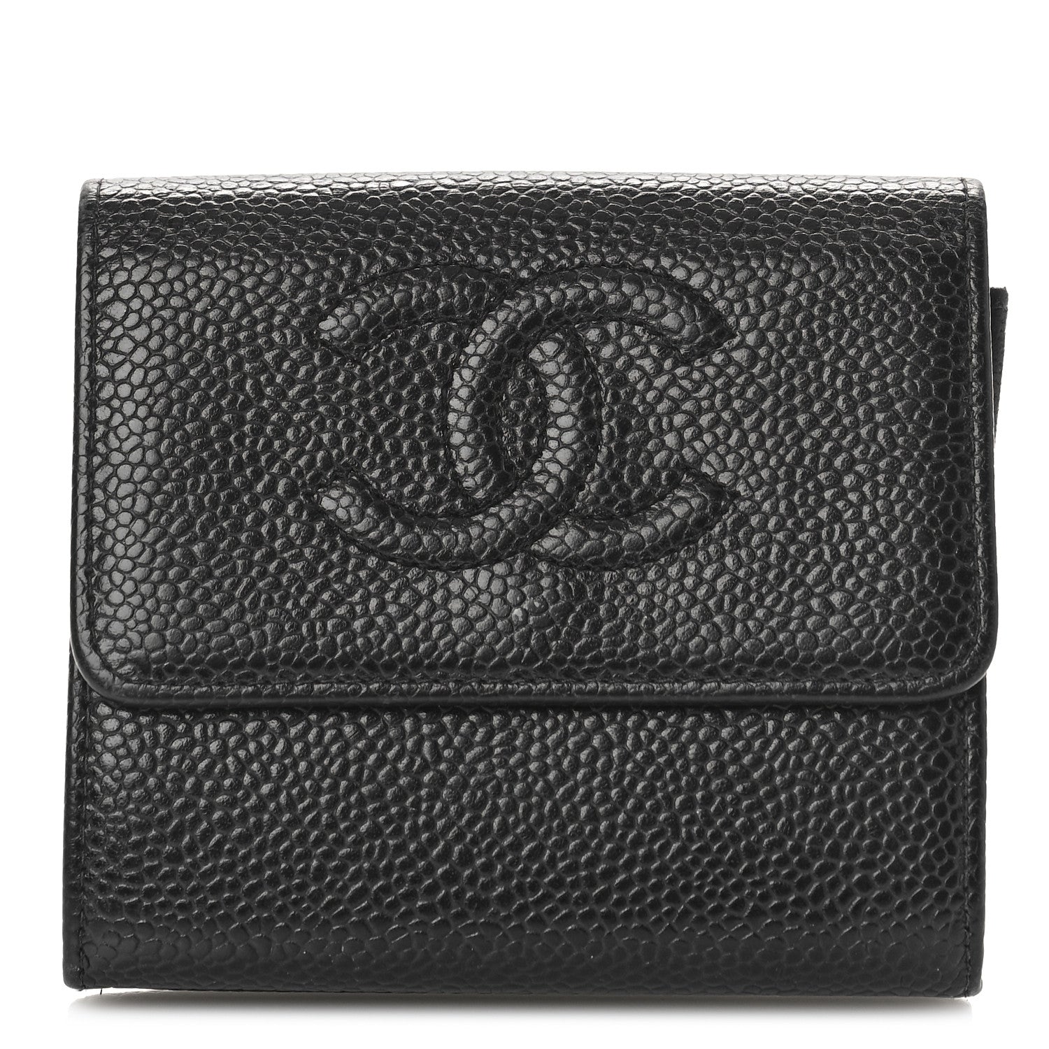 Chanel Caviar Timeless CC Compact Flap Wallet Black 1 of 14