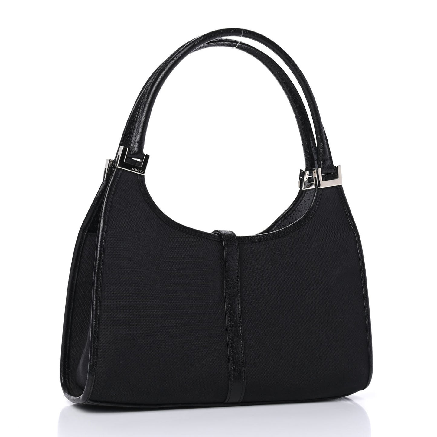 Monogram Bardot Shoulder Bag Black