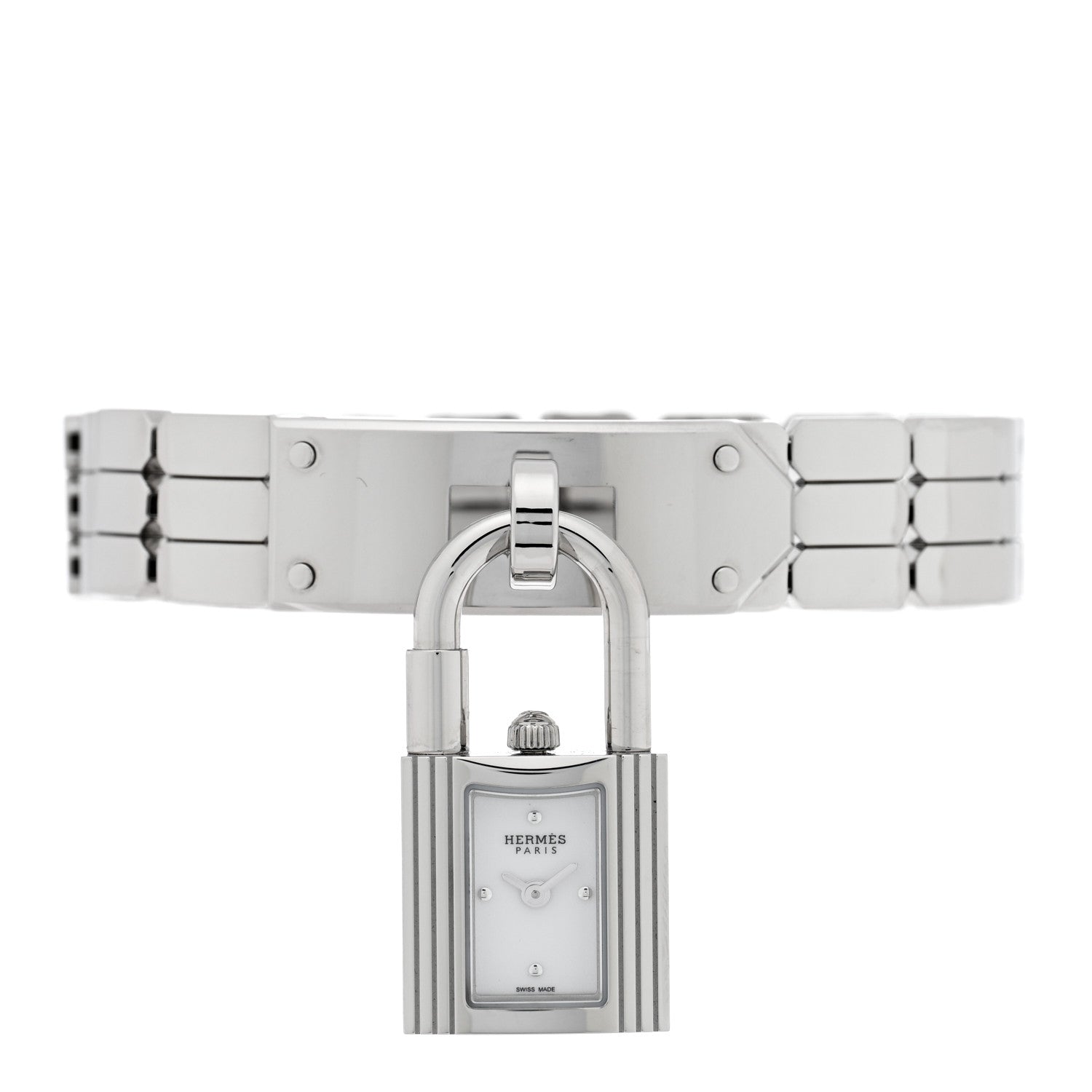 Hermes Stainless Steel 16mm Kelly Quartz Watch 2 of 6