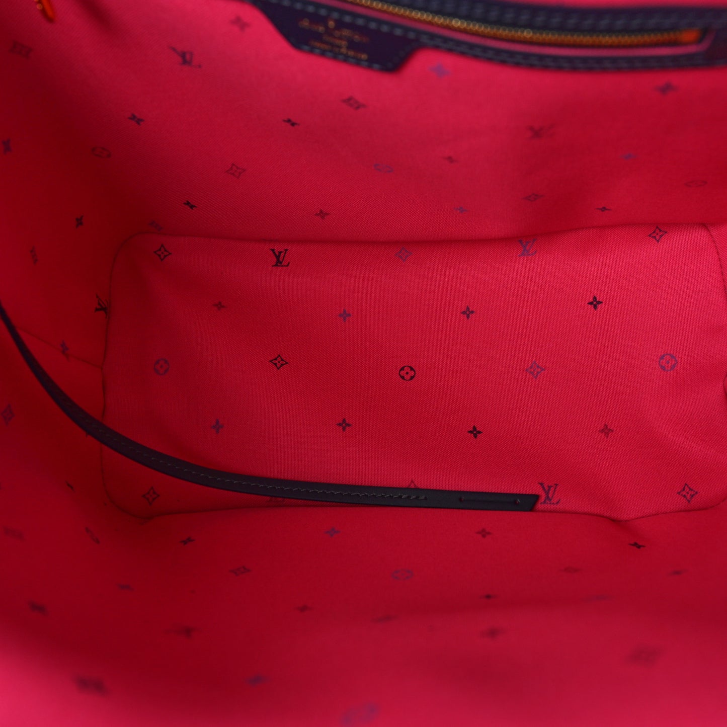 Monogram Giant Spring In The City Neverfull MM Midnight Fuchsia