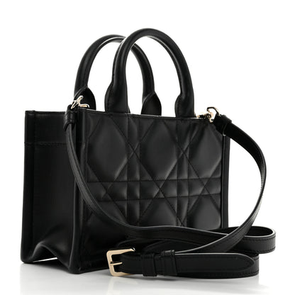 Christian Dior Calfskin Macrocannage Mini Book Tote Black 2 of 10