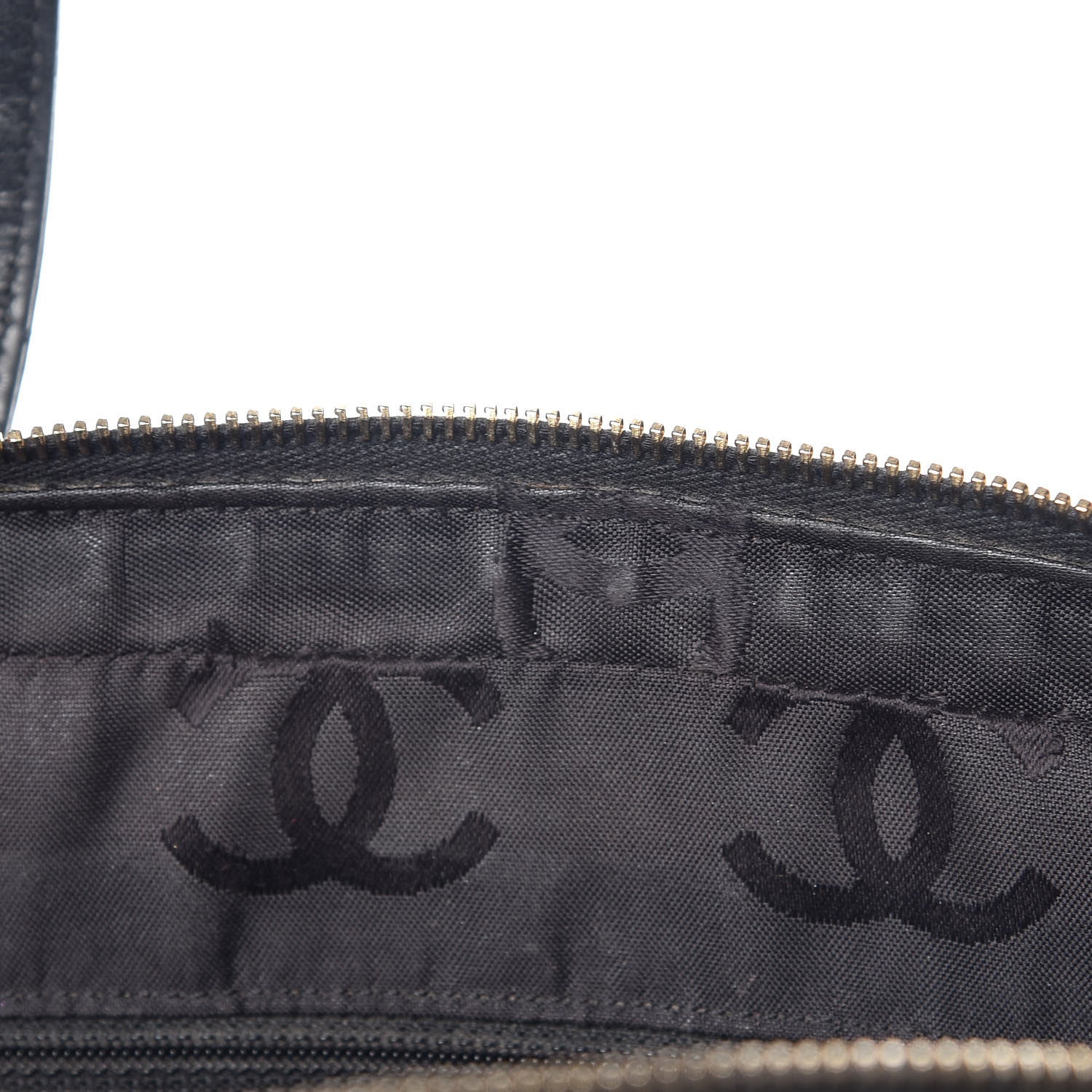 Chanel Calfskin Wild Stitch Top Handle Bag Black 9 of 21