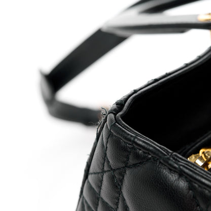 Christian Dior Lambskin Cannage Large Lady Dior Black 14 of 14