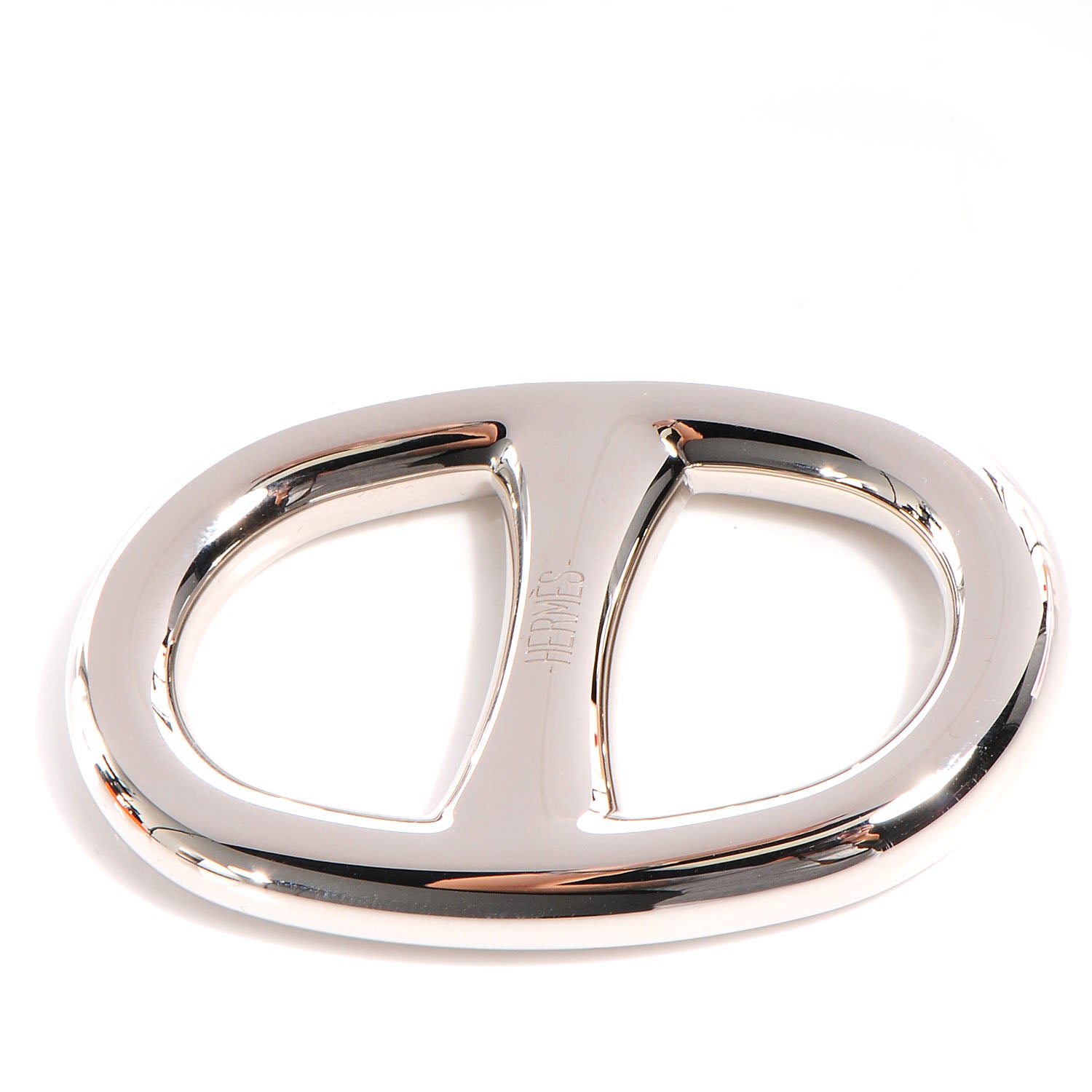 Hermes Palladium Chaine D'Ancre Scarf Ring 3 of 5