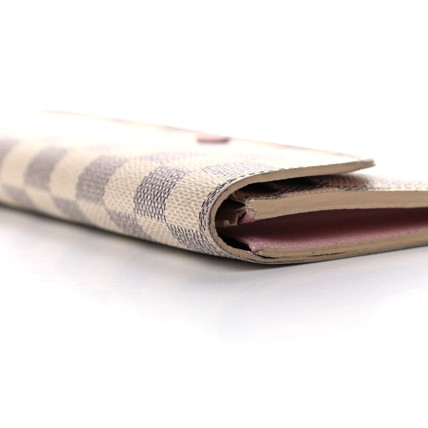 Louis Vuitton Damier Azur Emilie Wallet Rose Ballerine 12 of 20
